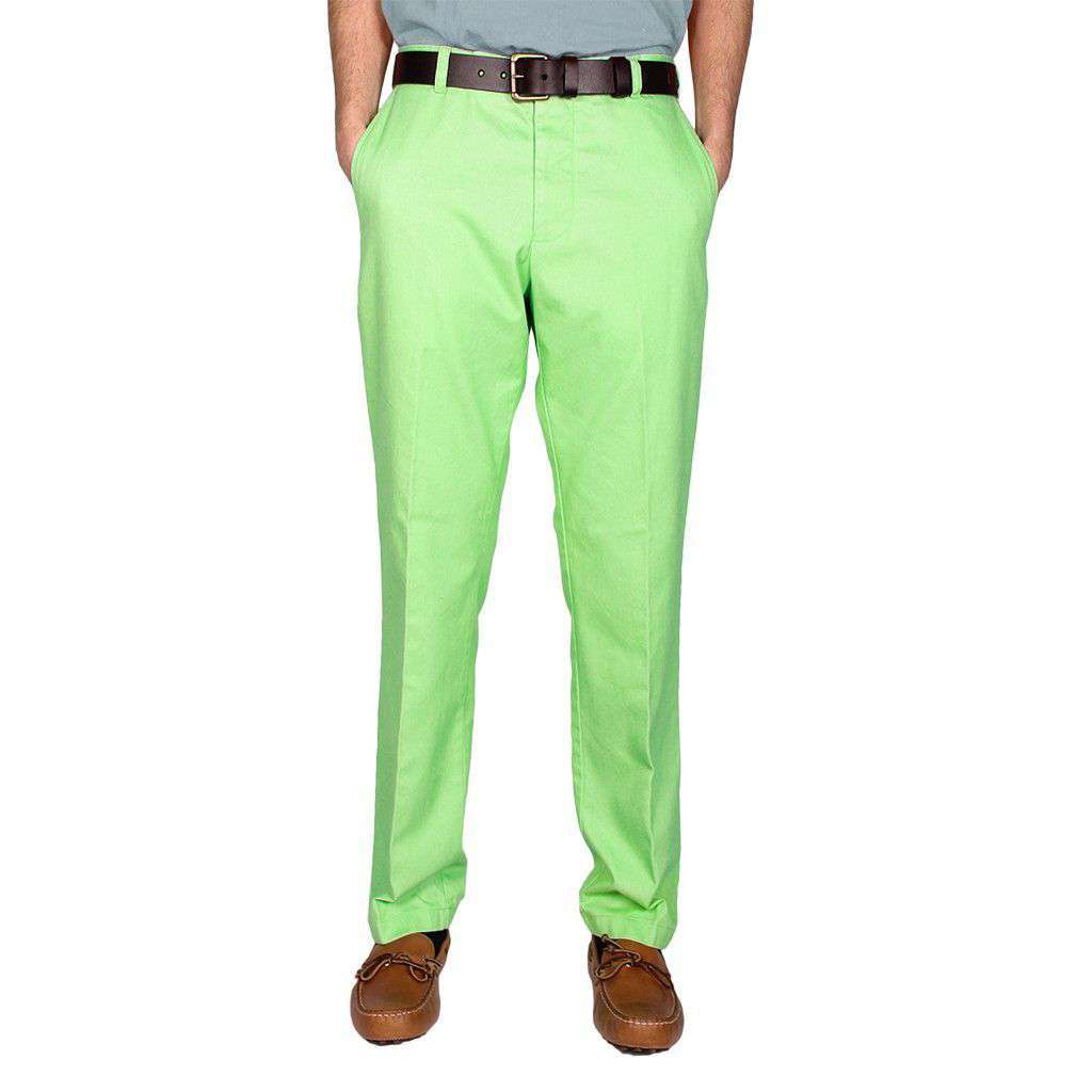 Trim Fit Skipjack Pants in Kiwi by Southern Tide - Country Club Prep