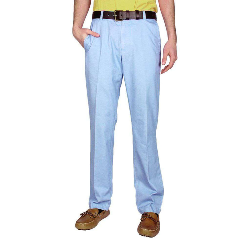 Trim Fit Skipjack Pants in Sky Blue by Southern Tide - Country Club Prep