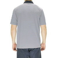 Auburn Drytec Trevor Stripe Polo in Navy and White by Cutter & Buck - Country Club Prep