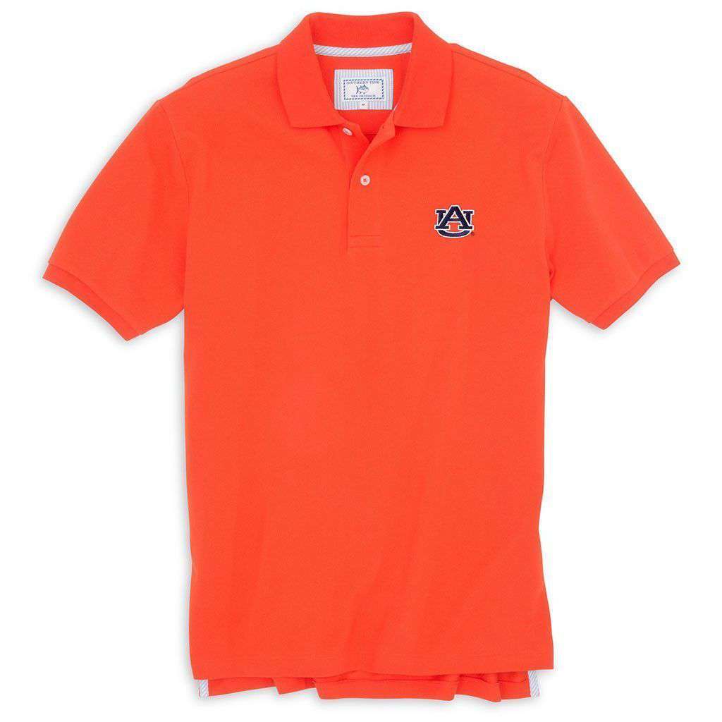 Auburn Gameday Skipjack Polo in Endzone Orange by Southern Tide - Country Club Prep