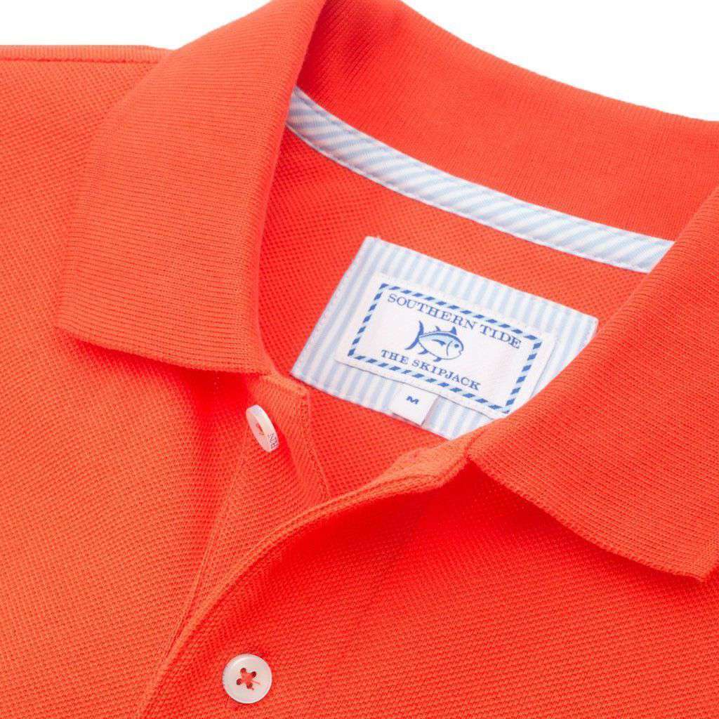 Auburn Gameday Skipjack Polo in Endzone Orange by Southern Tide - Country Club Prep