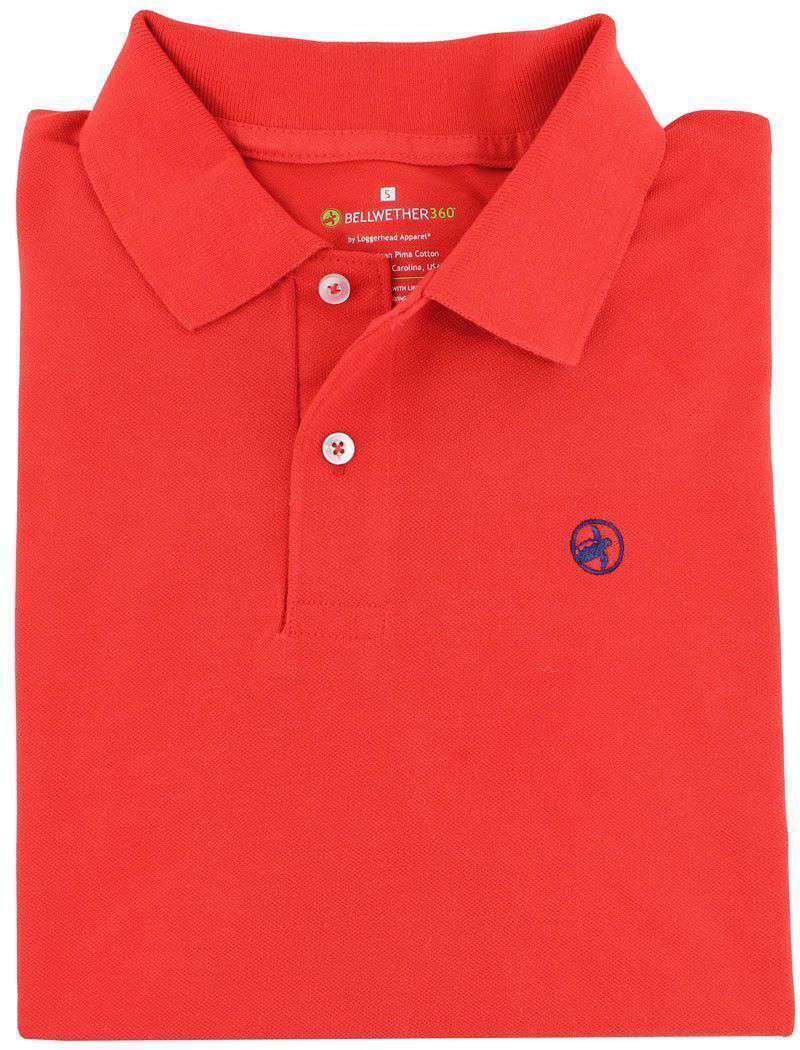 Bellwether360 Polo in Sailor's Delight Red by Loggerhead Apparel - Country Club Prep