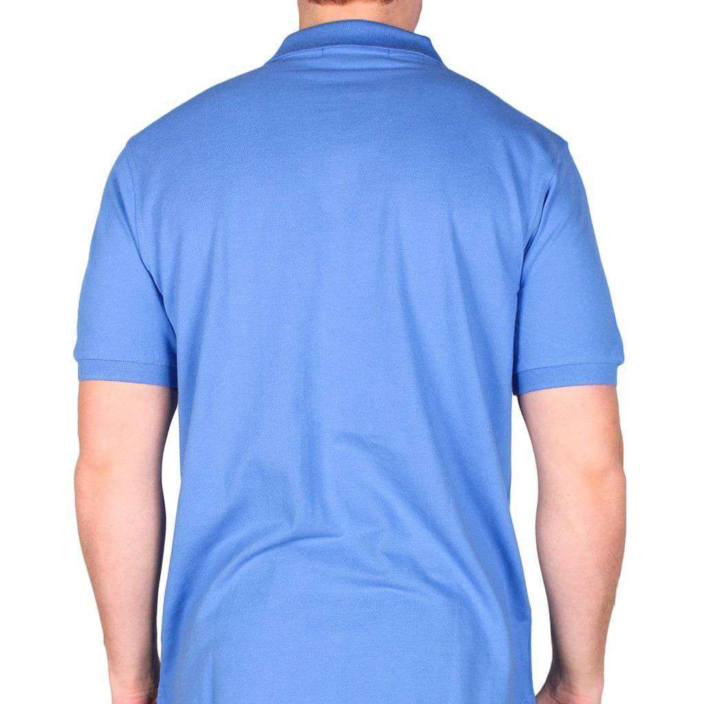 Bonefish Needlepoint Polo Shirt in Light Blue by Smathers & Branson - Country Club Prep