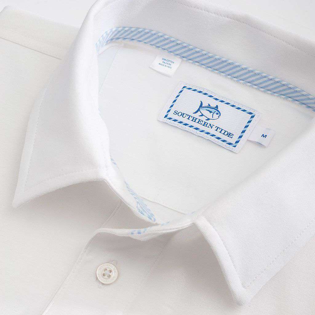 Channel Marker Polo in Classic White by Southern Tide - Country Club Prep