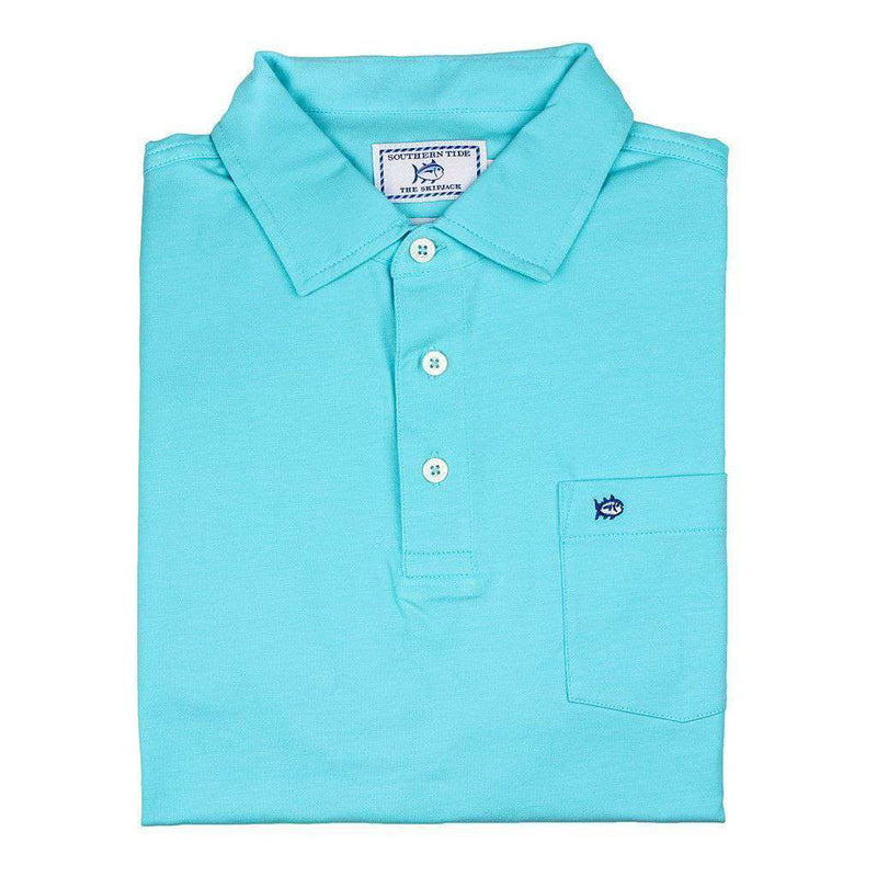 Channel Marker Polo in Crystal Blue by Southern Tide - Country Club Prep