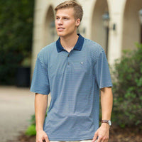 Churchill Performance Polo in Brunnera Blue by The Southern Shirt Co. - Country Club Prep