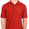 Classic Pique Polo in Maroon, Featuring Longshanks the Fox by Vineyard Vines - Country Club Prep