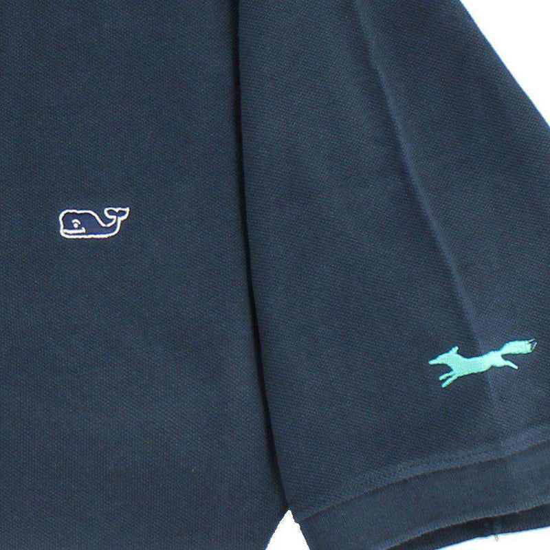Classic Polo in Vineyard Navy by Vineyard Vines, Featuring Longshanks the Fox - OLD COLOR FOX LOGO - Country Club Prep