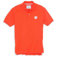 Clemson Gameday Skipjack Polo in Endzone Orange by Southern Tide - Country Club Prep