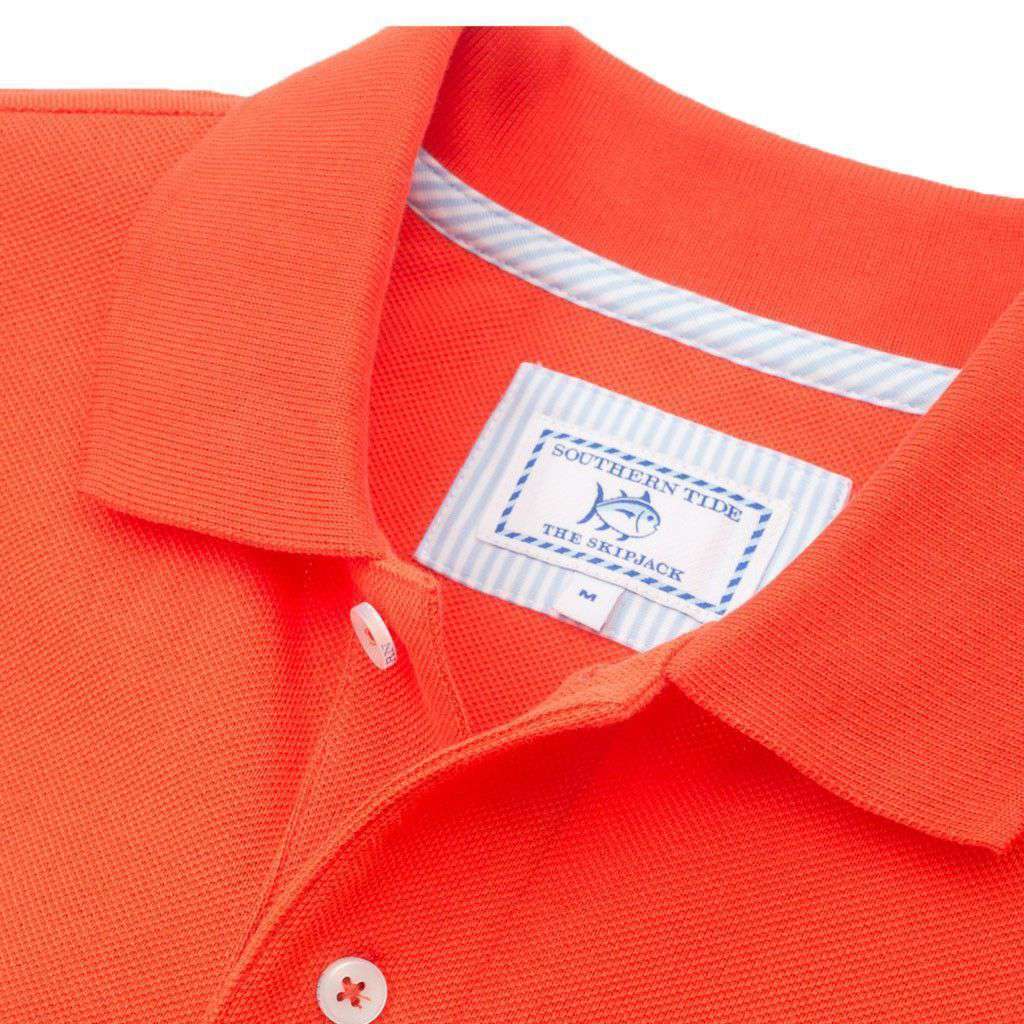 Clemson Gameday Skipjack Polo in Endzone Orange by Southern Tide - Country Club Prep