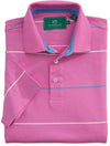 Coastal Pines Breton Stripe Polo in Bright Pink by Southern Tide - Country Club Prep