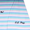 Custom Gill Stripe Sankaty Performance Polo in Jake Blue by Vineyard Vines - Country Club Prep