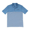 Custom Newport Stripe Performance Polo in Hull Blue by Vineyard Vines - Country Club Prep