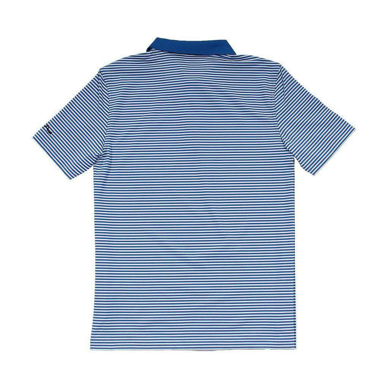 Custom Porter Stripe Performance Polo in Spinnaker by Vineyard Vines - Country Club Prep