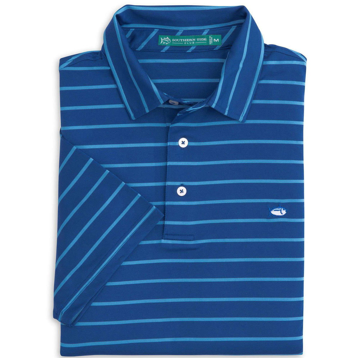 Driver Stripe Performance Polo in Blue Cove by Southern Tide - Country Club Prep