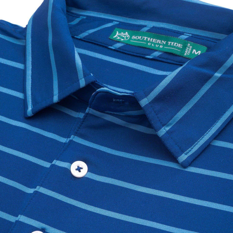 Driver Stripe Performance Polo in Blue Cove by Southern Tide - Country Club Prep