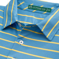 Driver Stripe Performance Polo in Boat Blue by Southern Tide - Country Club Prep