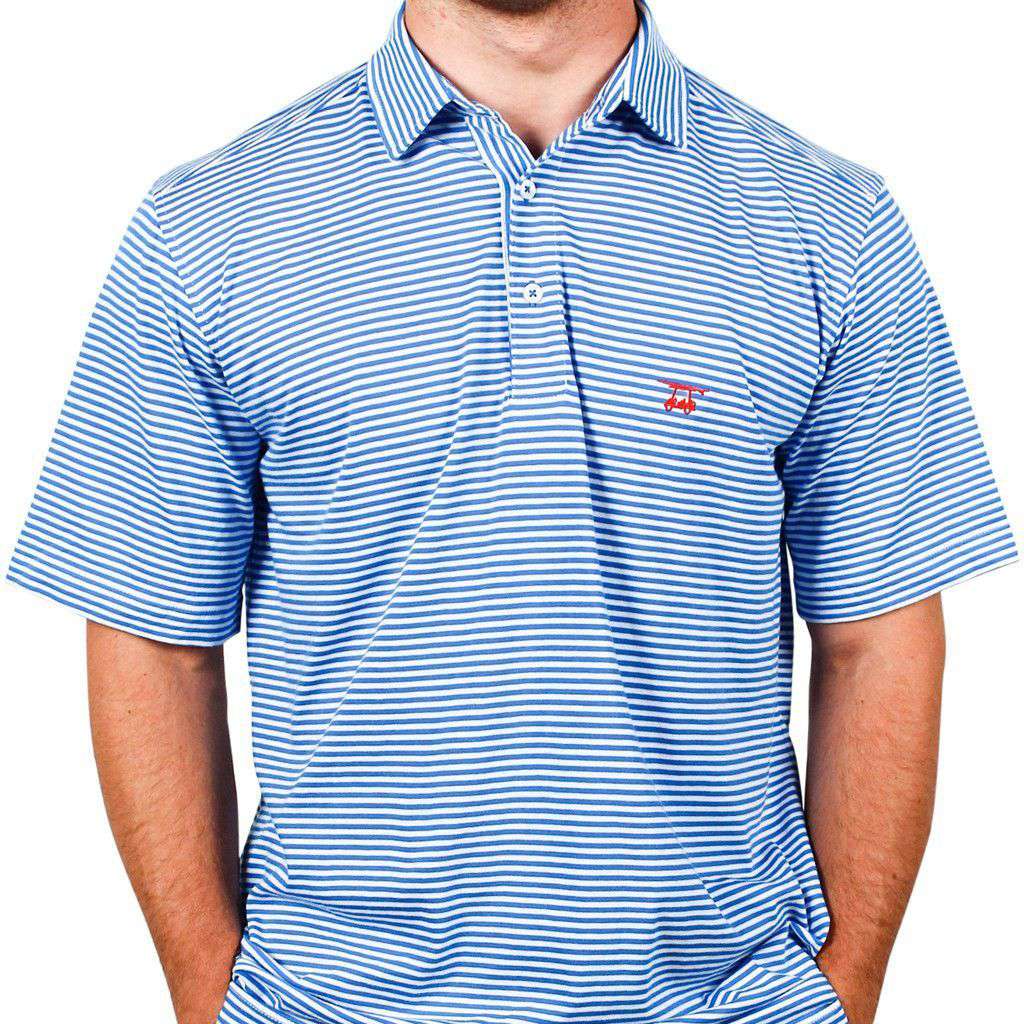 East Beach Polo in Blue Astor/White by Bald Head Blues - Country Club Prep