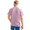 Fort Charlotte Stripe Performance Polo in Sunset Coral by Southern Tide - Country Club Prep