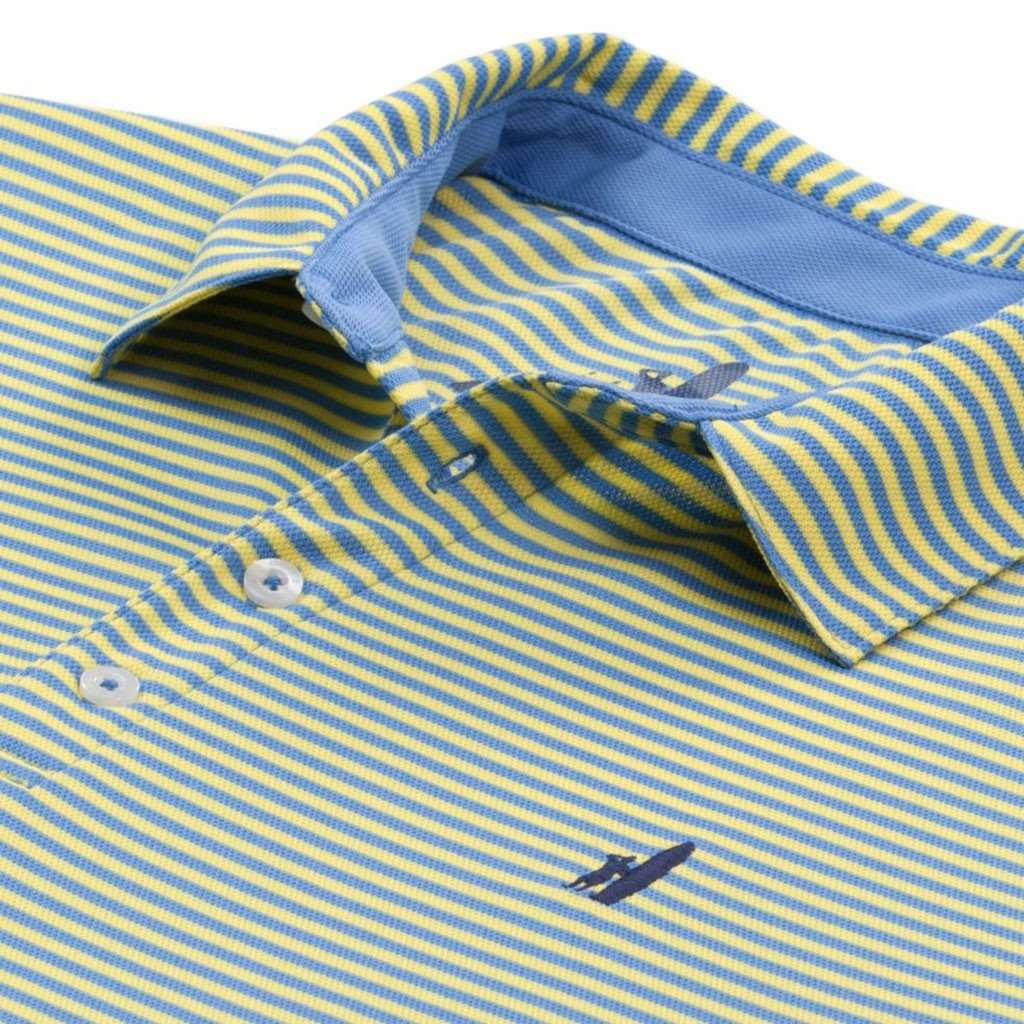 Fringe "Prep-formance" Polo in Mellow Yellow by Johnnie-O - Country Club Prep