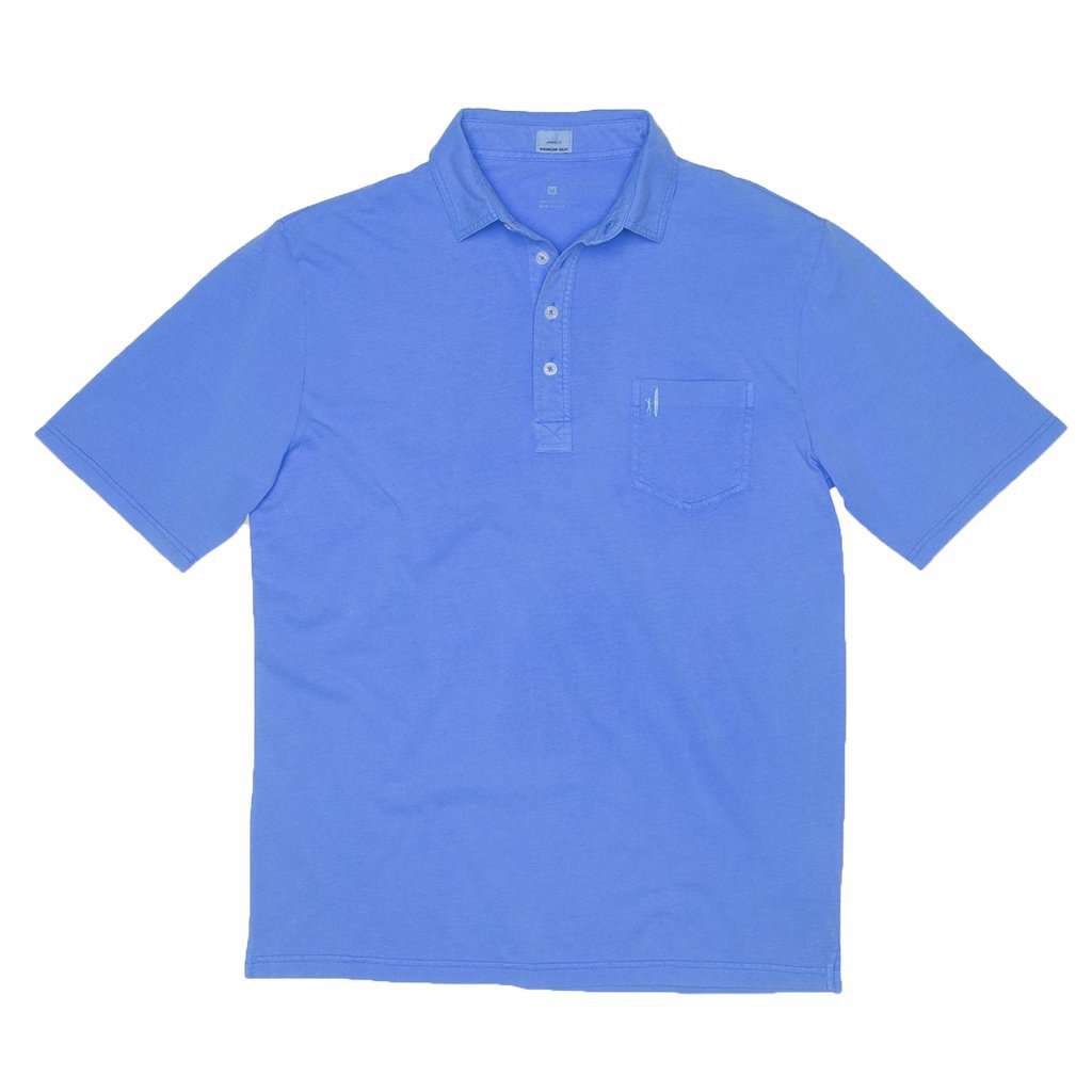 Garment Dyed Original 4-Button Polo in Neon Blue by Johnnie-O - Country Club Prep
