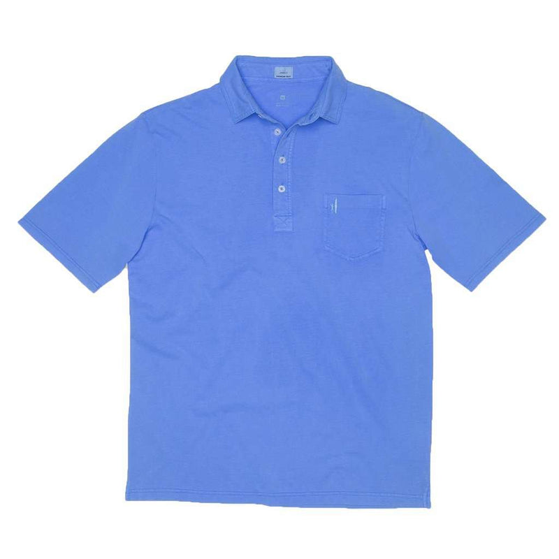 Johnnie-O Garment Dyed Original 4-Button Polo in Neon Blue – Country ...