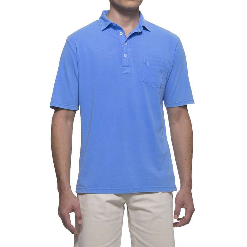 Garment Dyed Original 4-Button Polo in Neon Blue by Johnnie-O - Country Club Prep