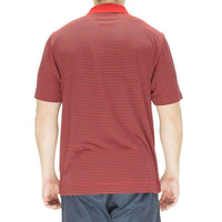 Georgia Drytec Trevor Stripe Polo in Red and Black by Cutter & Buck - Country Club Prep