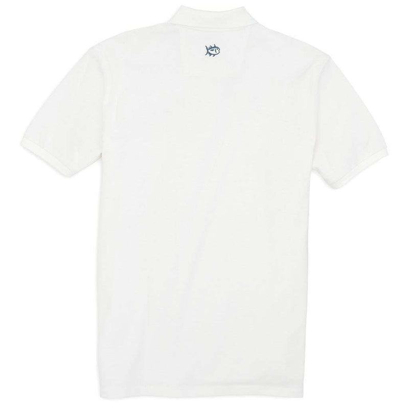 Georgia Tech Gameday Skipjack Polo in White by Southern Tide - Country Club Prep