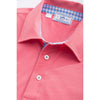 Gingham Placket Skipjack Polo in Coral Beach by Southern Tide - Country Club Prep