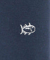 Gingham Placket Skipjack Polo in True Navy by Southern Tide - Country Club Prep