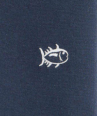 Gingham Placket Skipjack Polo in True Navy by Southern Tide - Country Club Prep