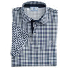 Gingham Skipjack Polo in True Navy by Southern Tide - Country Club Prep