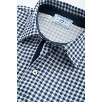 Gingham Skipjack Polo in True Navy by Southern Tide - Country Club Prep