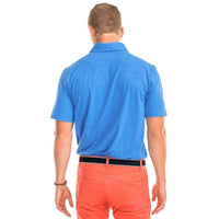 Heathered Driver Performance Polo in Cobalt Blue by Southern Tide - Country Club Prep
