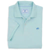 Heathered Skipjack Polo in Light Aqua by Southern Tide - Country Club Prep