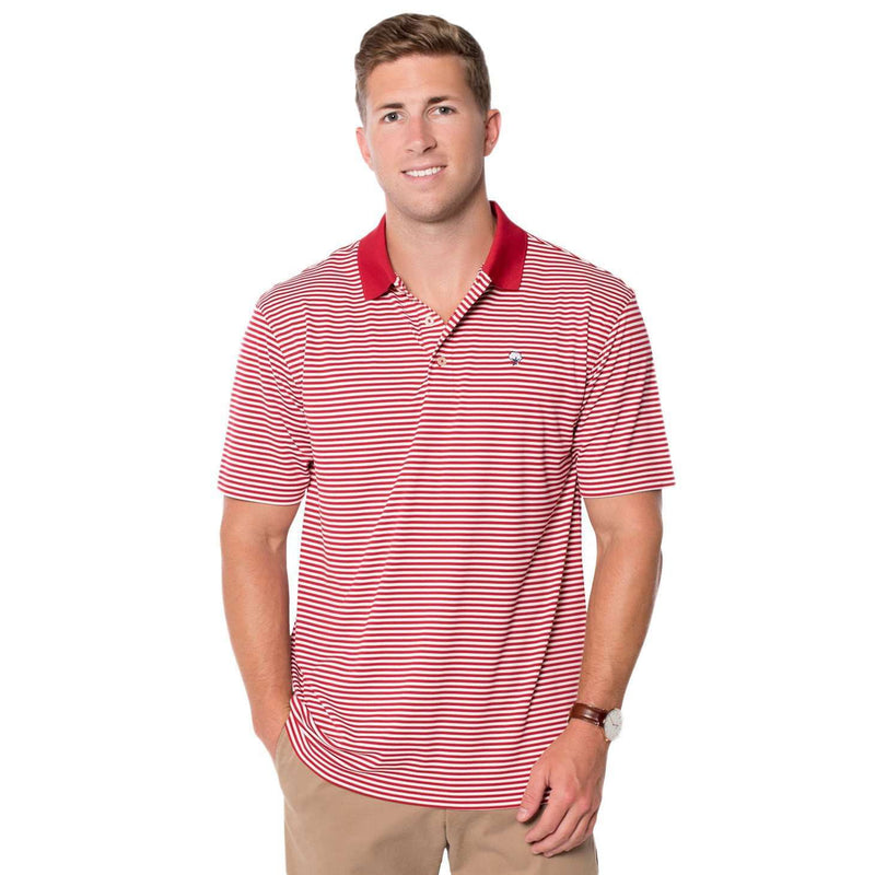 Heritage Performance Polo in University Red by The Southern Shirt Co. - Country Club Prep