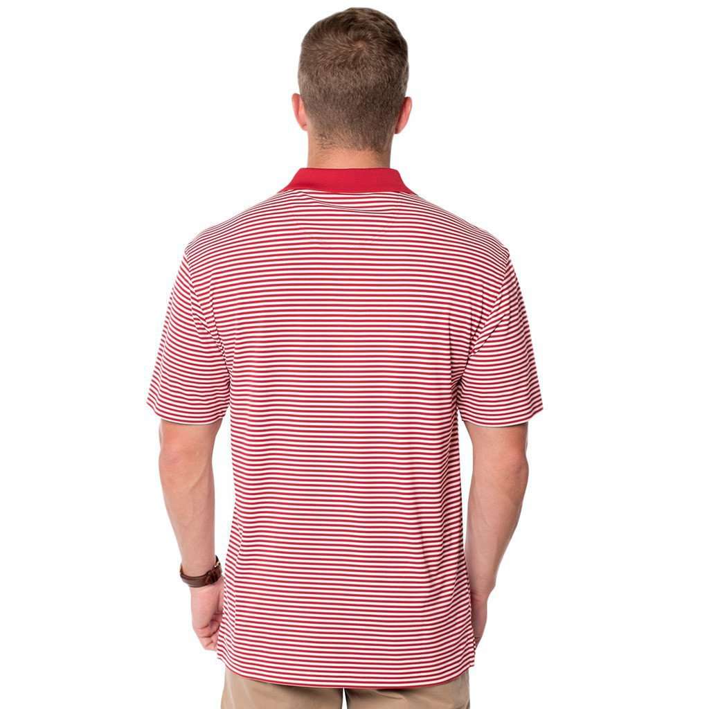 Heritage Performance Polo in University Red by The Southern Shirt Co. - Country Club Prep