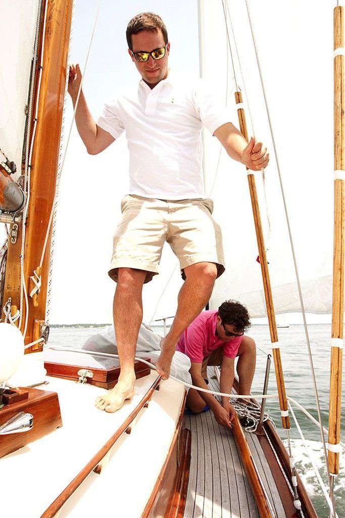 Home Grown Polo in Club White by Collared Greens - Country Club Prep