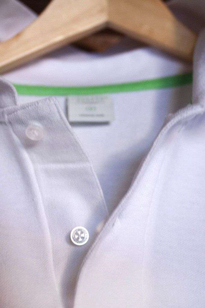 Home Grown Polo in Club White by Collared Greens - Country Club Prep