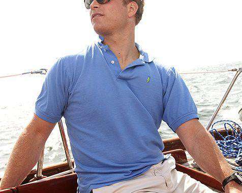 Home Grown Polo in Ocean Blue by Collared Greens - Country Club Prep