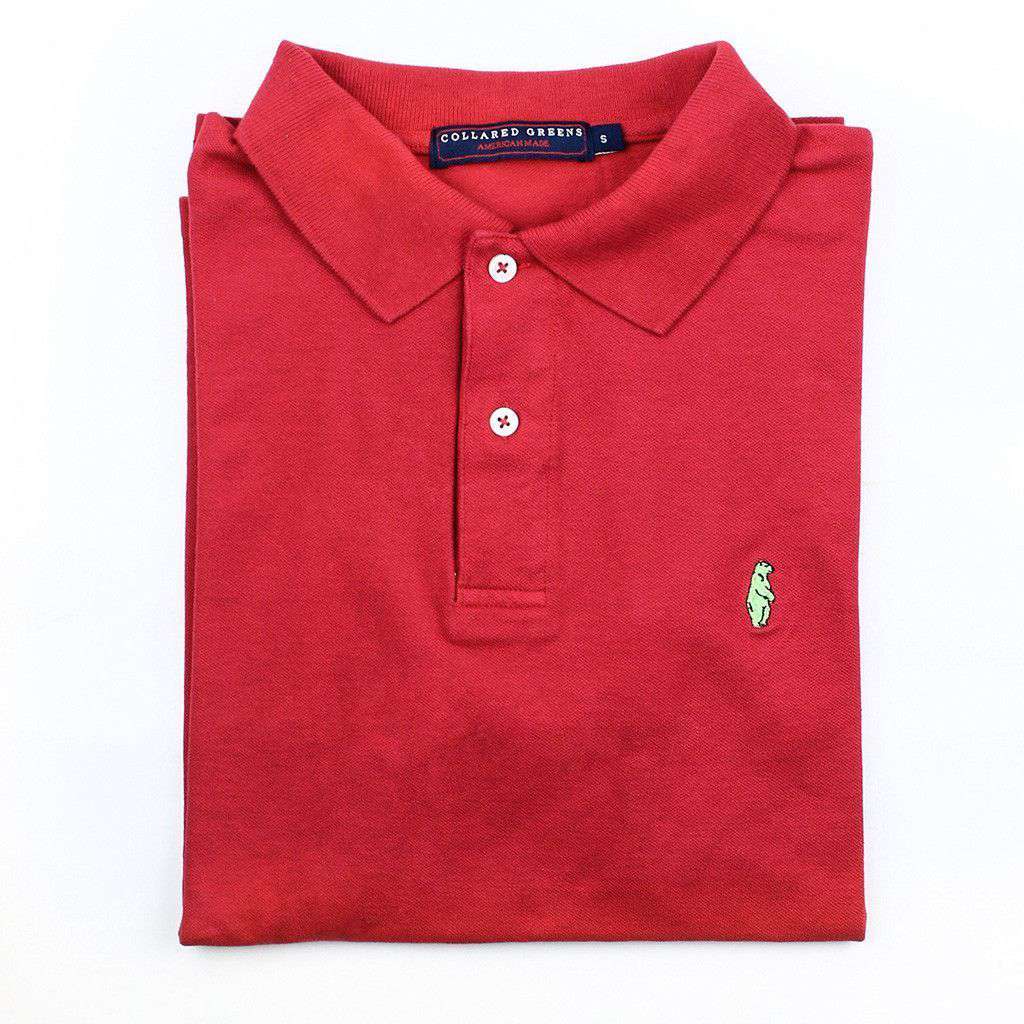 Home Grown Polo in Red by Collared Greens - Country Club Prep