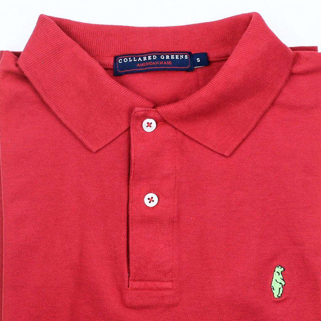 Home Grown Polo in Red by Collared Greens - Country Club Prep
