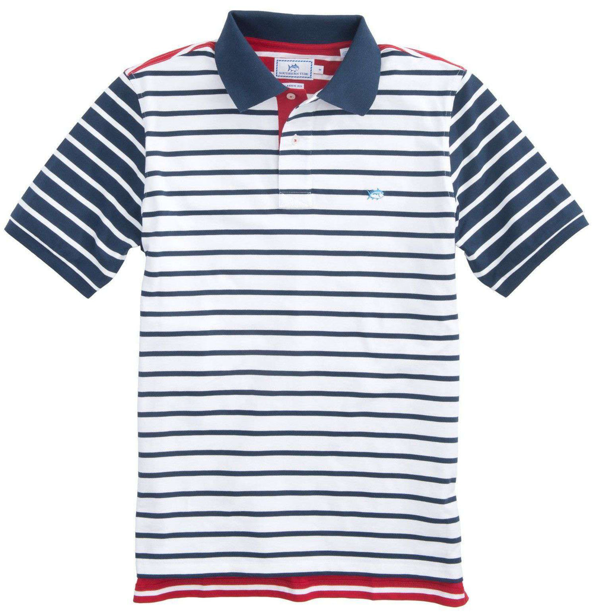 Independence Day Striped Polo in Red, White and Blue by Southern Tide - Country Club Prep