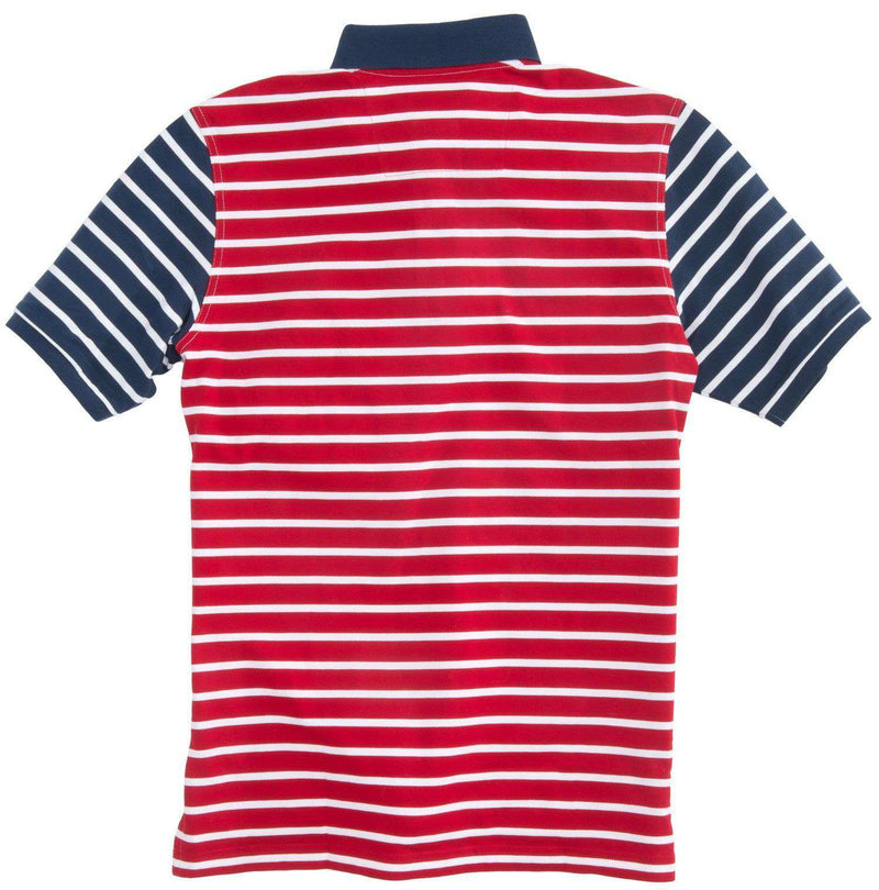 Independence Day Striped Polo in Red, White and Blue by Southern Tide - Country Club Prep