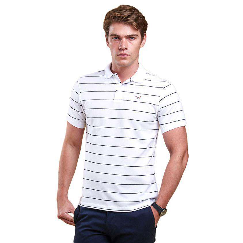 Lawrence Polo in White by Barbour - Country Club Prep