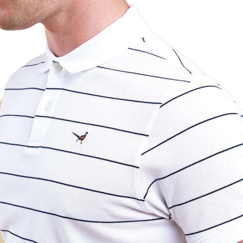 Lawrence Polo in White by Barbour - Country Club Prep