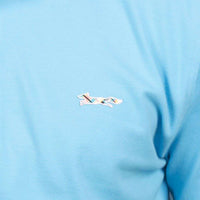 Longshanks Embroidered Patch Polo in Crystal Blue by Country Club Prep - Country Club Prep