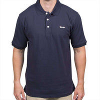 Longshanks Embroidered Patch Polo in Navy by Country Club Prep - Country Club Prep