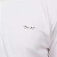 Longshanks Embroidered Patch Polo in White by Country Club Prep - Country Club Prep